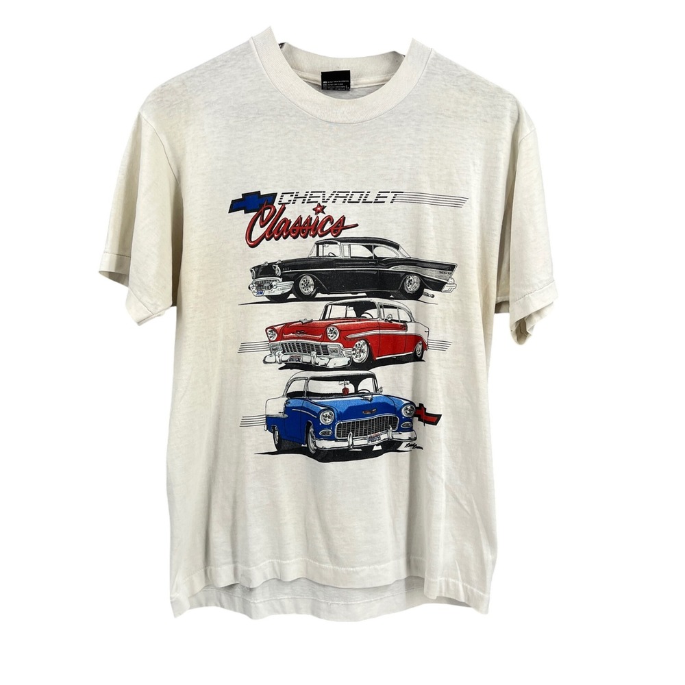 Vintage 1988 Chevrolet Classics Graphic T Shirt Size Large Screen Stars Best‎